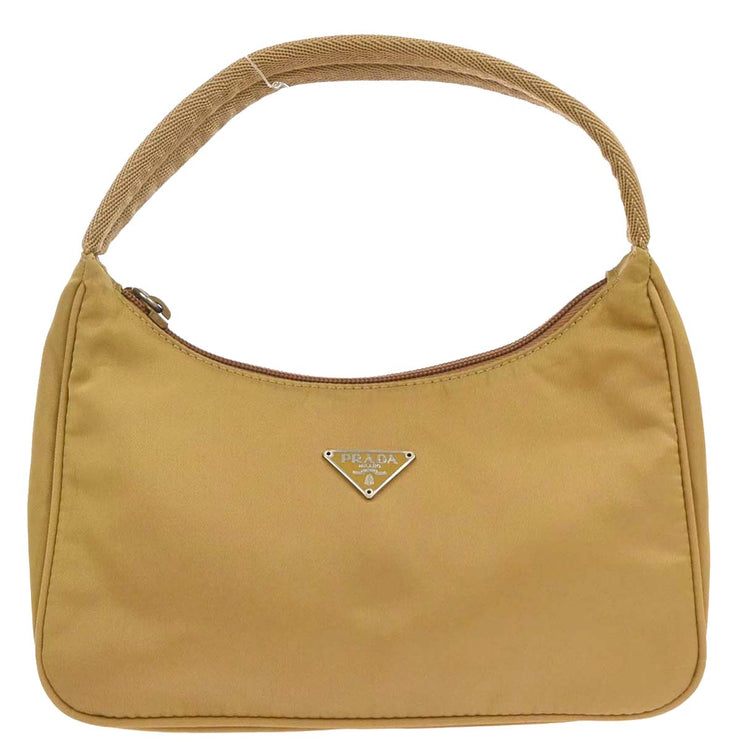 Prada Beige Nylon Handbag 27 AQ00487