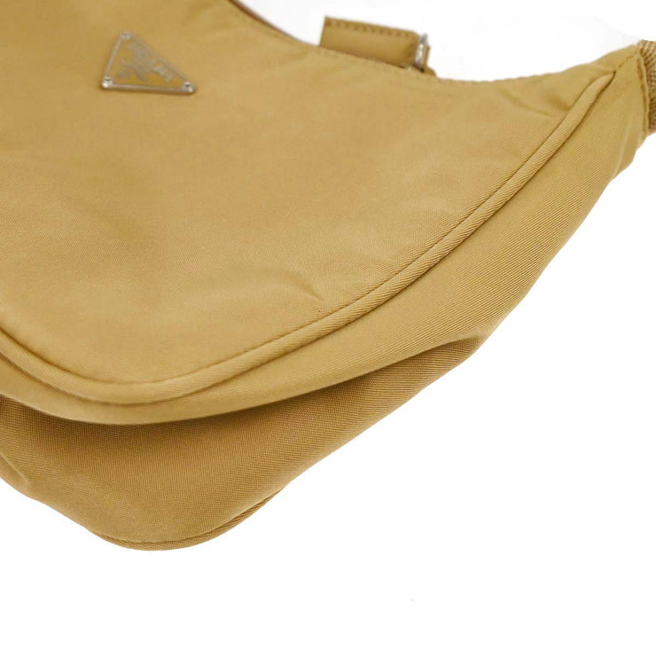 Prada Beige Nylon Handbag 27 AQ00487