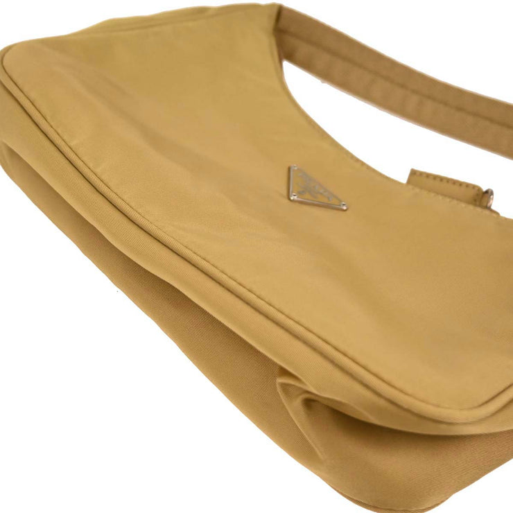 Prada Beige Nylon Handbag 27 AQ00487