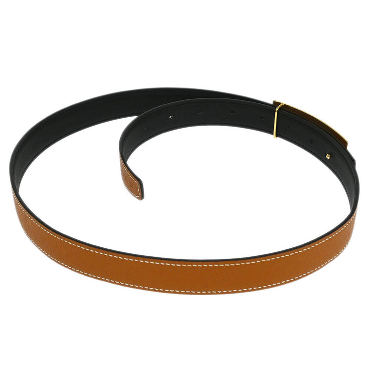 Hermes Box Calf Epsom Collier de Chien Belt #85 Small Good  Square:R T4 BQ00124