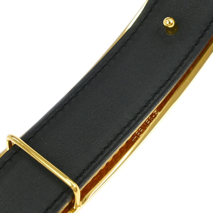 Hermes Box Calf Epsom Collier de Chien Belt #85 Small Good  Square:R T4 BQ00124