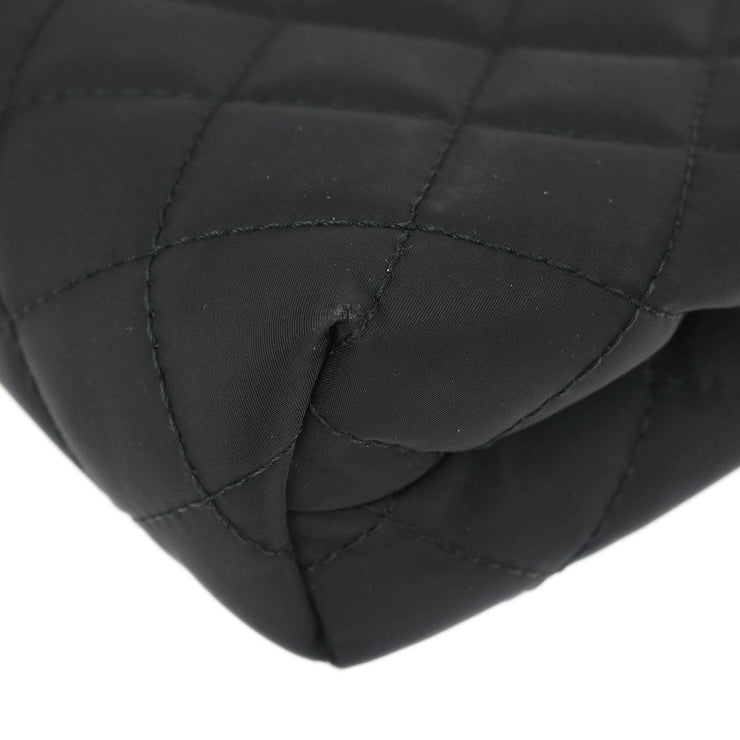 Chanel Black Nylon Pouch Clutch Bag BQ00176