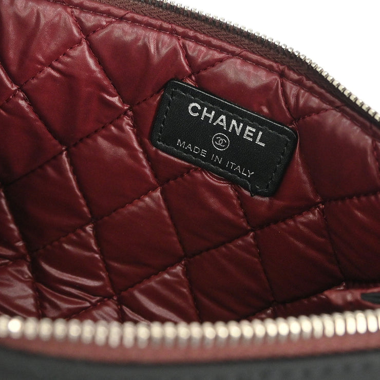 Chanel Black Nylon Pouch Clutch Bag BQ00176