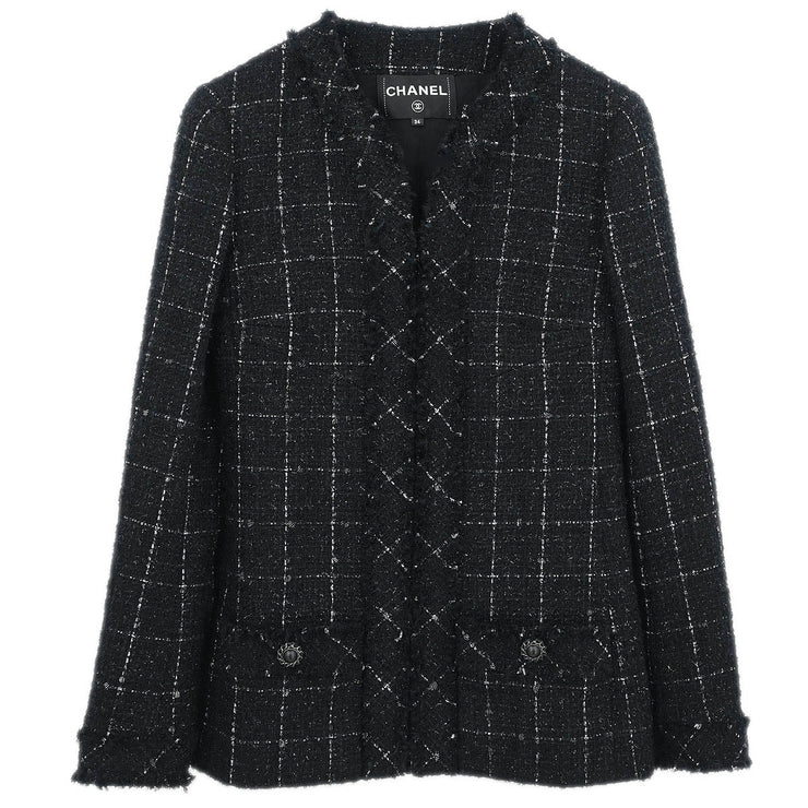 Chanel Jacket Black P54659V34910 #34 BQ00180