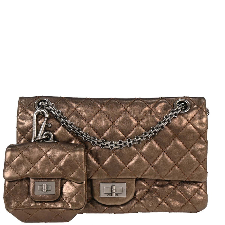 Chanel Bronze Calfskin 2.55 Classic Double Flap Bag 125087