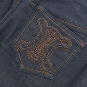 Celine Skirt Denim Navy 2 2A55/1580 #40 KK32325