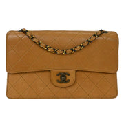 Chanel Brown Calfskin Medium Single Flap Shoulder Bag KQ00018