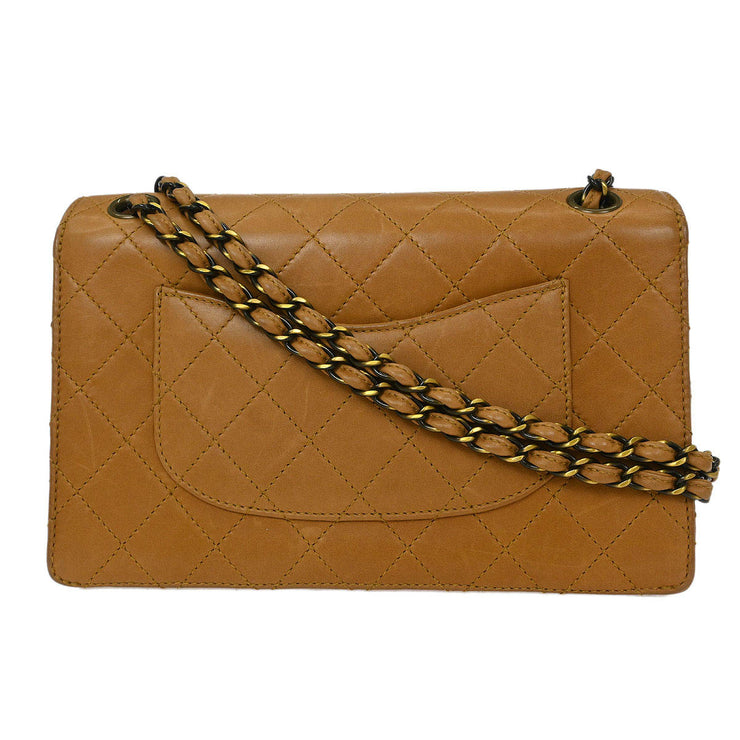 Chanel Brown Calfskin Medium Single Flap Shoulder Bag KQ00018