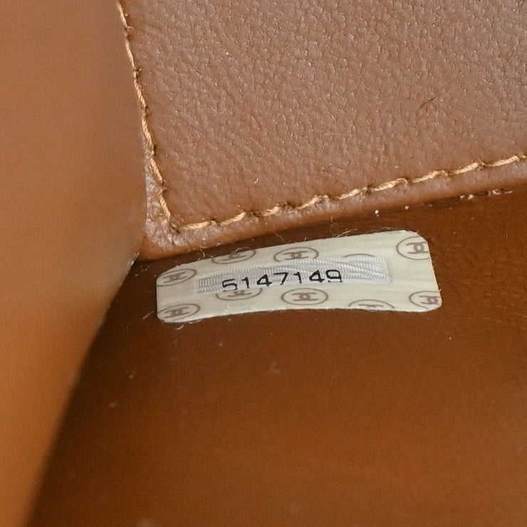Chanel Brown Calfskin Medium Single Flap Shoulder Bag KQ00018