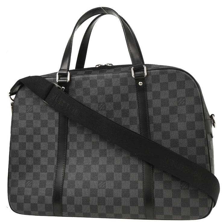 Louis Vuitton Damier Graphite Yohn 2way Briefcase Handbag N48118 BA2098 NQ00033