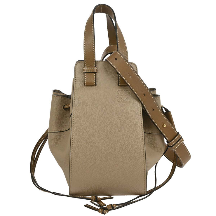 Loewe Brown Hammock 2way Tote Handbag 261938 NQ00104