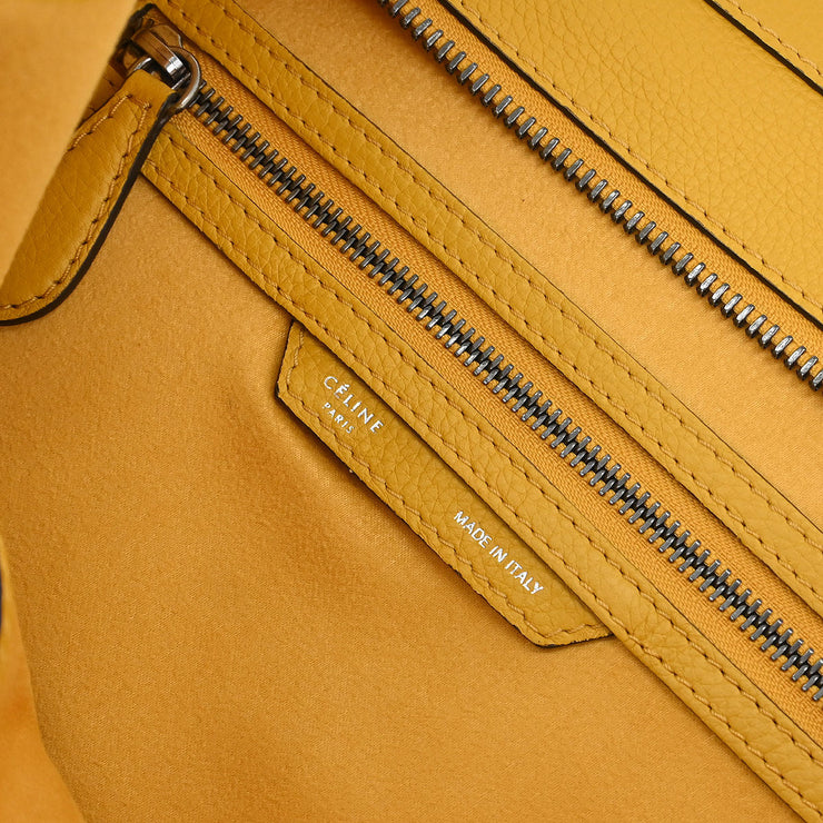 Celine Yellow Mini Luggage Tote Bag S-AT-1103 S-CU-1113 NQ00369