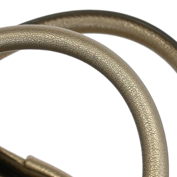 Salvatore Ferragamo Gold Vara 2way Handbag AU-21/C339 NQ01097