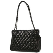 Chanel Black Lambskin Tote Shoulder Bag XX02658