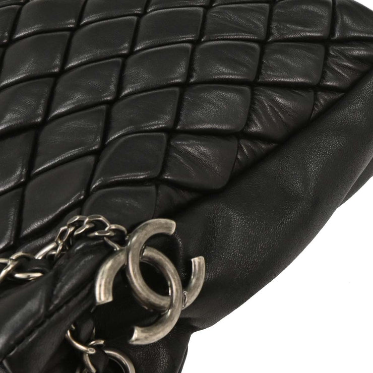Chanel Black Lambskin Tote Shoulder Bag XX02658