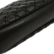 Chanel Black Lambskin Tote Shoulder Bag XX02658