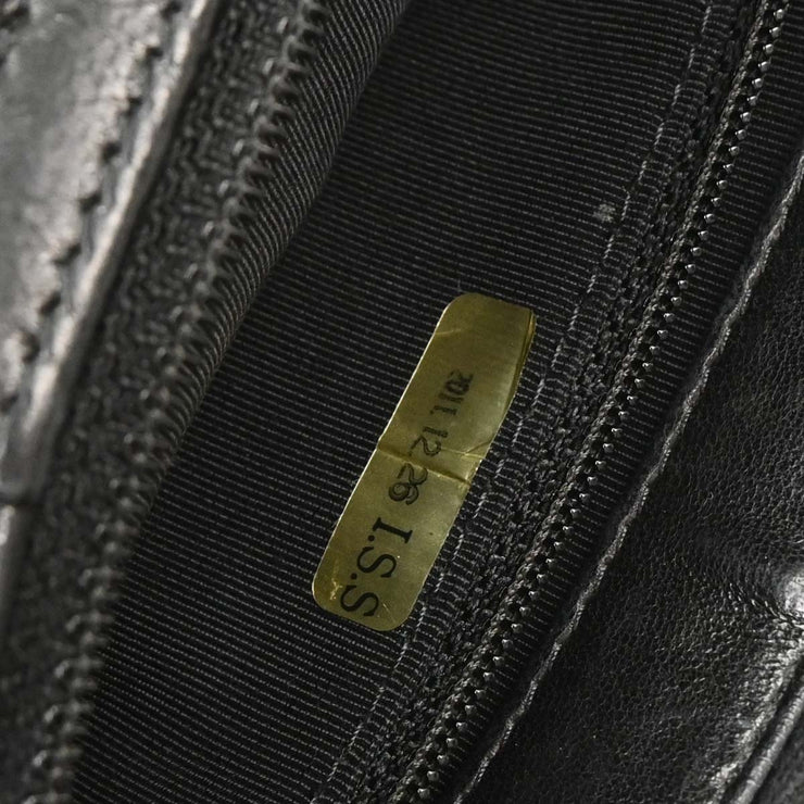 Chanel Black Lambskin Tote Shoulder Bag XX02658