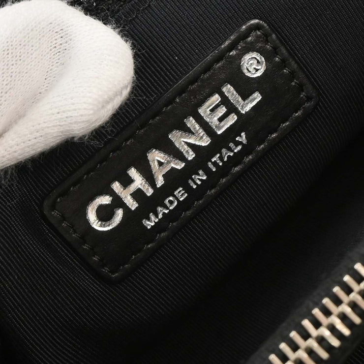 Chanel Black Lambskin Tote Shoulder Bag XX02658