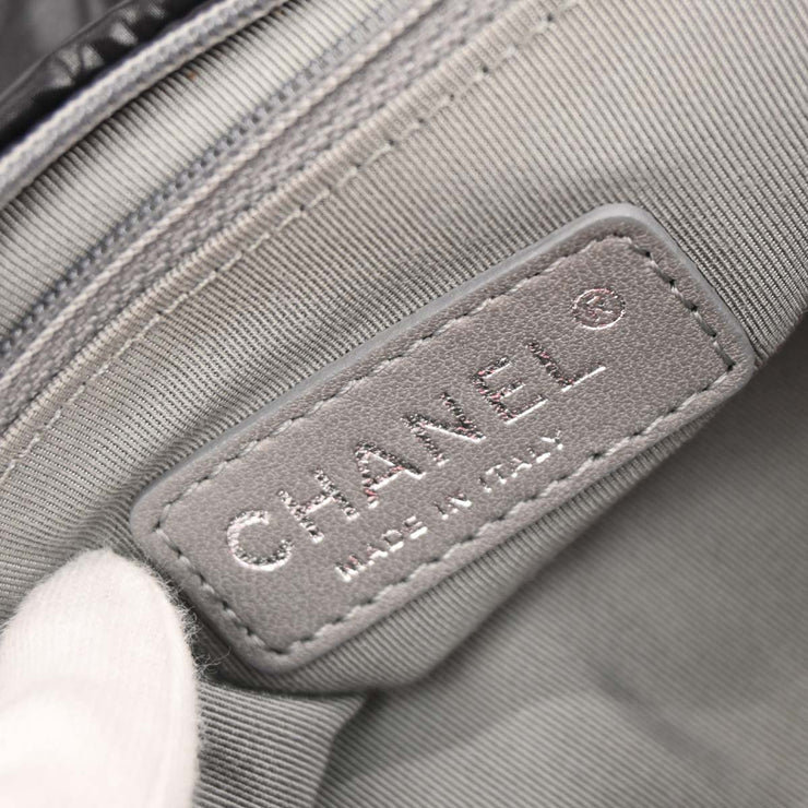 Chanel Black Nylon Paris-Byzance Tweed On Stitch Flap Shoulder Bag XX03567