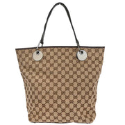 Gucci Brown Beige GG Tote Bag 120836 002058 XX03845