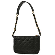 Chanel Black Calfskin Chain Handbag XX03850