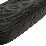 Chanel Black Calfskin Chain Handbag XX03850