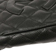 Chanel Black Calfskin Chain Handbag XX03850