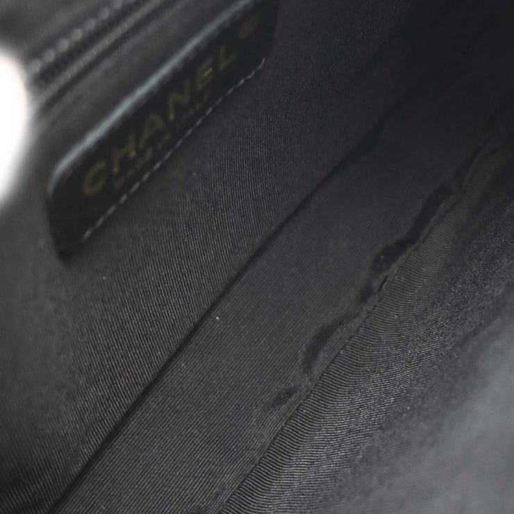 Chanel Black Calfskin Chain Handbag XX03850