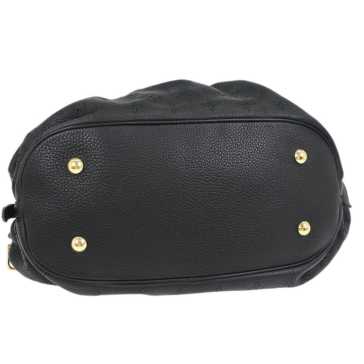 Louis Vuitton Black Mahina L Hobo Handbag M95765 TJ1141 XX03984