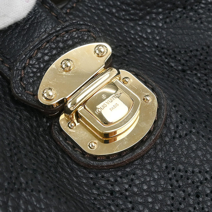 Louis Vuitton Black Mahina L Hobo Handbag M95765 TJ1141 XX03984