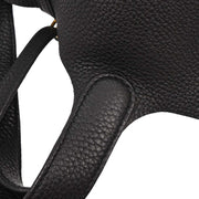 Hermes Black Taurillon Clemence Picotin Lock 18 PM Handbag Y XX04319