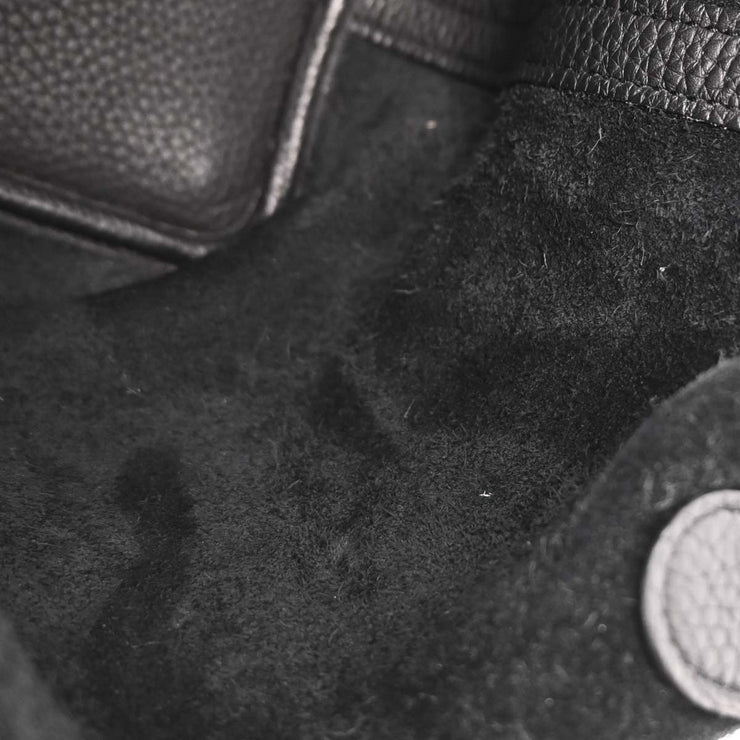 Hermes Black Taurillon Clemence Picotin Lock 18 PM Handbag Y XX04319