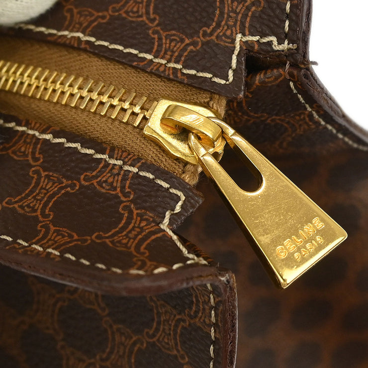 Celine Brown Macadam Shoulder Tote Bag M95* XX04841