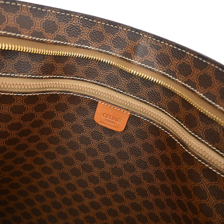 Celine Brown Macadam Shoulder Tote Bag M95* XX04841