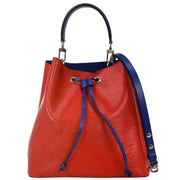 Louis Vuitton Red Blue Epi Neo Noe Bucket 2way Handbag M54365 SR0129 XX04945
