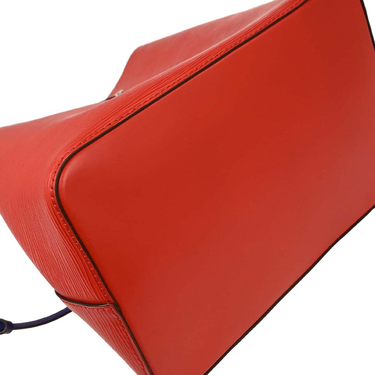 Louis Vuitton Red Blue Epi Neo Noe Bucket 2way Handbag M54365 SR0129 XX04945