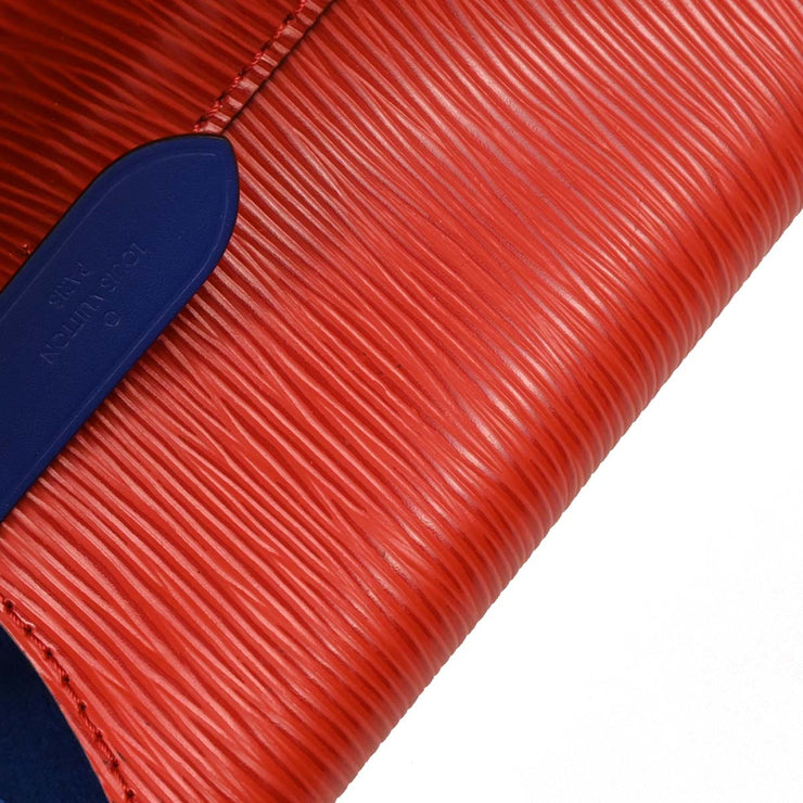 Louis Vuitton Red Blue Epi Neo Noe Bucket 2way Handbag M54365 SR0129 XX04945