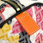 Fendi Black Canvas Zucchino Floral Forever Handbag 8BL06 8/HQG 128/2305 XX04966