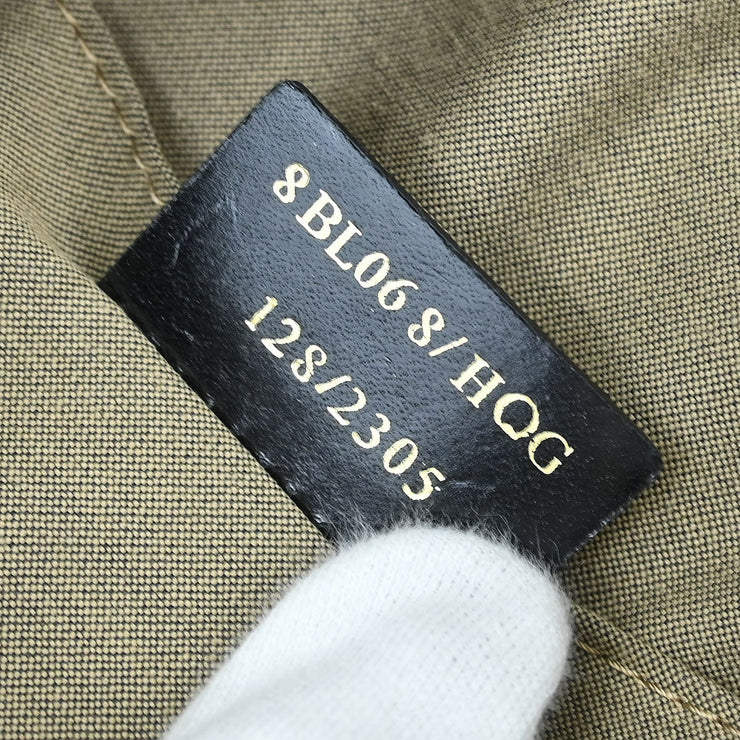 Fendi Black Canvas Zucchino Floral Forever Handbag 8BL06 8/HQG 128/2305 XX04966