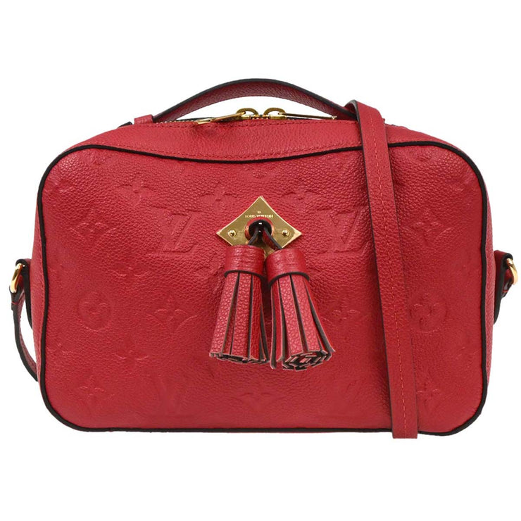 Louis Vuitton Red Monogram Empreinte Saintonge Crossbody M44606 CA4188 XX06013