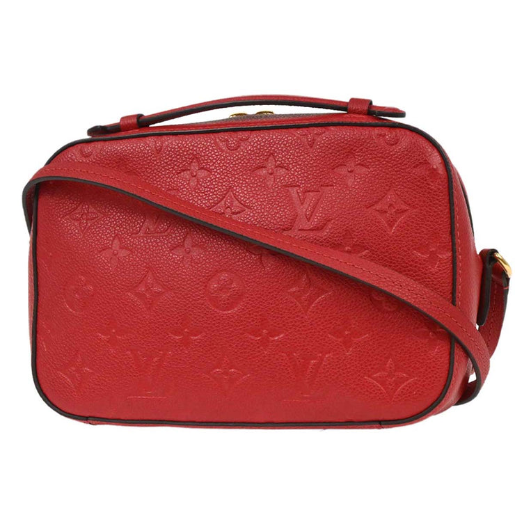 Louis Vuitton Red Monogram Empreinte Saintonge Crossbody M44606 CA4188 XX06013