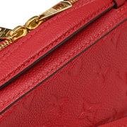 Louis Vuitton Red Monogram Empreinte Saintonge Crossbody M44606 CA4188 XX06013