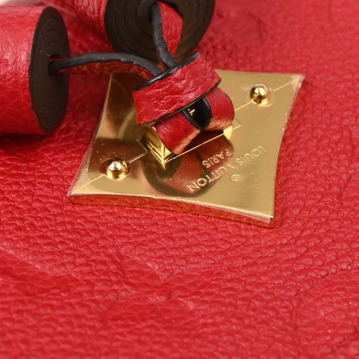 Louis Vuitton Red Monogram Empreinte Saintonge Crossbody M44606 CA4188 XX06013