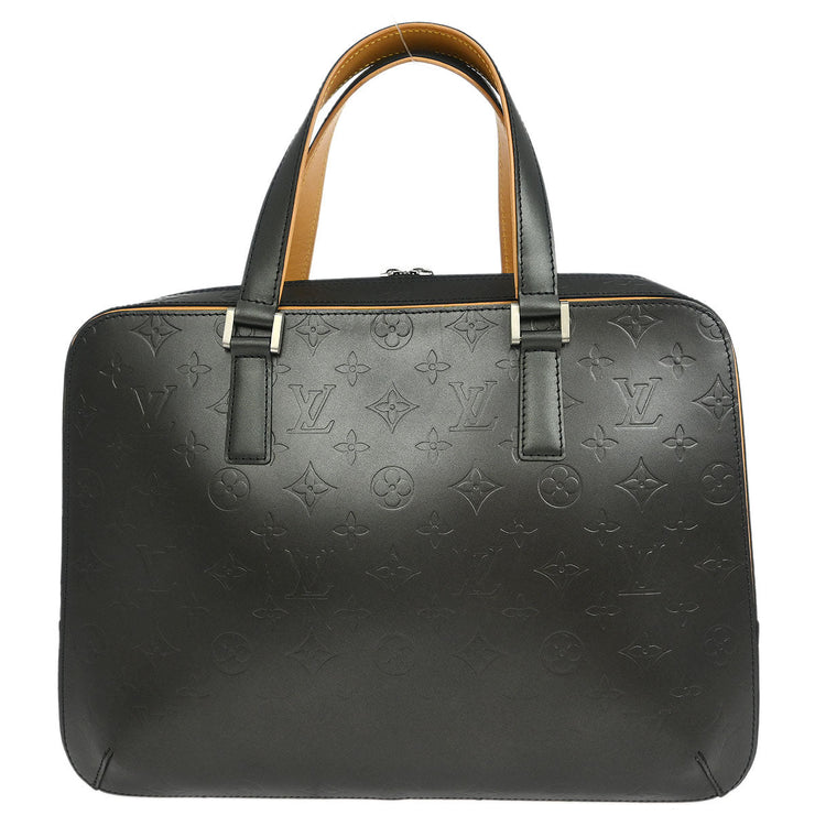 Louis Vuitton Black Monogram Mat Malden Handbag M55132 BA0092 XX06242