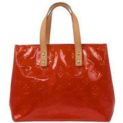 Louis Vuitton Red Vernis Reade PM Tote Handbag M91088 MI0021 XX06321