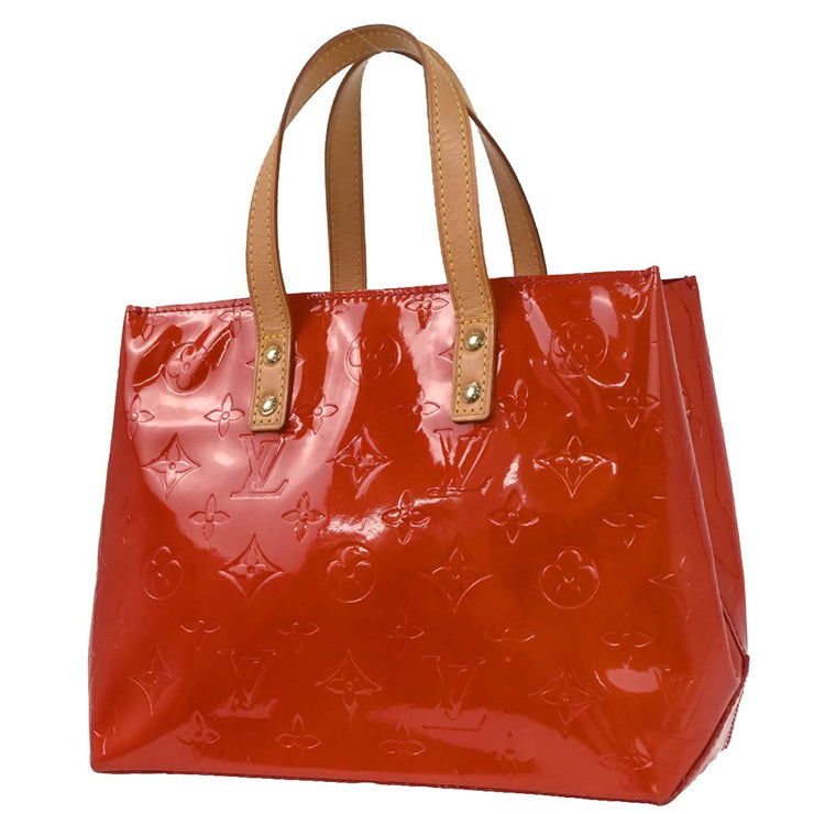 Louis Vuitton Red Vernis Reade PM Tote Handbag M91088 MI0021 XX06321