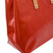 Louis Vuitton Red Vernis Reade PM Tote Handbag M91088 MI0021 XX06321