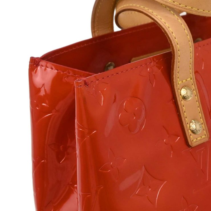 Louis Vuitton Red Vernis Reade PM Tote Handbag M91088 MI0021 XX06321