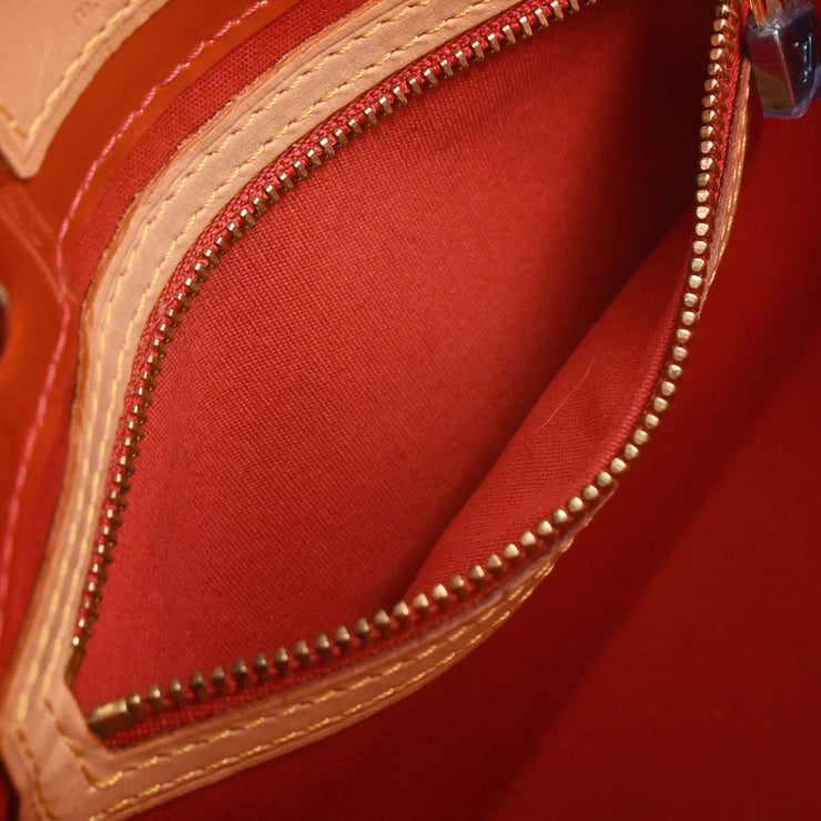 Louis Vuitton Red Vernis Reade PM Tote Handbag M91088 MI0021 XX06321