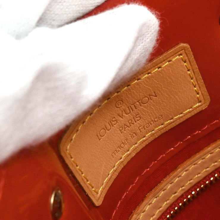 Louis Vuitton Red Vernis Reade PM Tote Handbag M91088 MI0021 XX06321